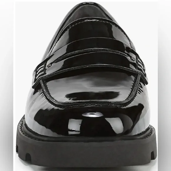 NEW Franco Sarto Quinnley Women's Black Patent Loafers Sz 9 - Picture 3 of 13